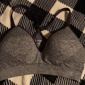 Danskin gray padded sports bra